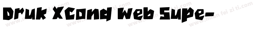 Druk XCond Web Supe字体转换